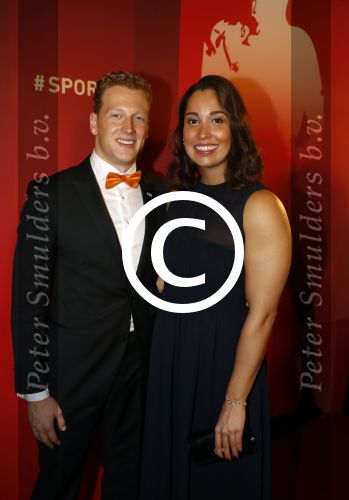 Amsterdam 21 december 2016
Sportman en sportvrouw van het jaar verkiezing tijdens het sportgala in de RAI.
Ranomi Kromowidjojo en partner Ferry Weertman