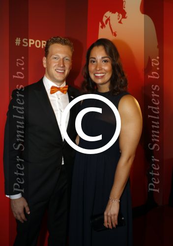 Amsterdam 21 december 2016
Sportman en sportvrouw van het jaar verkiezing tijdens het sportgala in de RAI.
Ranomi Kromowidjojo en partner Ferry Weertman