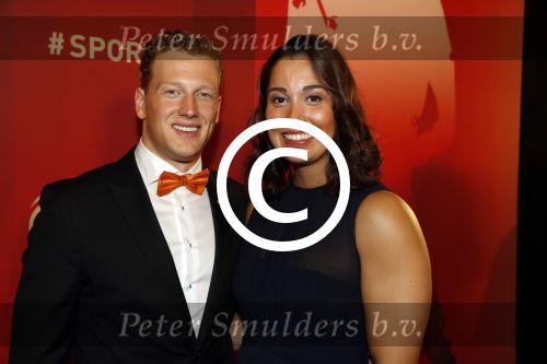 Amsterdam 21 december 2016
Sportman en sportvrouw van het jaar verkiezing tijdens het sportgala in de RAI.
Ranomi Kromowidjojo en partner Ferry Weertman