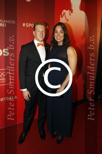 Amsterdam 21 december 2016
Sportman en sportvrouw van het jaar verkiezing tijdens het sportgala in de RAI.
Ranomi Kromowidjojo en partner Ferry Weertman