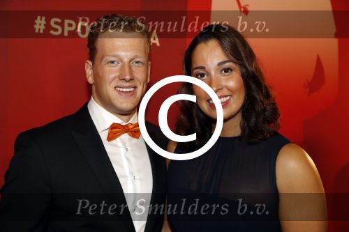 Amsterdam 21 december 2016
Sportman en sportvrouw van het jaar verkiezing tijdens het sportgala in de RAI.
Ranomi Kromowidjojo en partner Ferry Weertman