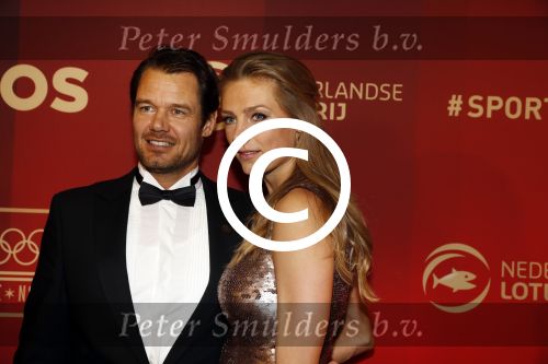 Amsterdam 21 december 2016
Sportman en sportvrouw van het jaar verkiezing tijdens het sportgala in de RAI.
Reinder Nummerdor en partner Manon Flier