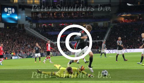 Eindhoven, 1 November 2016
4e wedstrijd voorronde Champions Leaugue seizoen 2016/2017
PSV-Bayern Munchen, eindstand 1-2
Remko Pasveer