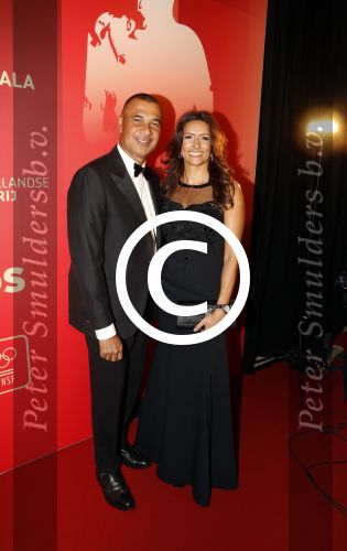 Amsterdam 21 december 2016
Sportman en sportvrouw van het jaar verkiezing tijdens het sportgala in de RAI. Ruud Gullit met vriendin Karin de Rooij