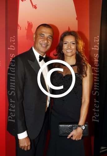 Amsterdam 21 december 2016
Sportman en sportvrouw van het jaar verkiezing tijdens het sportgala in de RAI. Ruud Gullit met vriendin Karin de Rooij