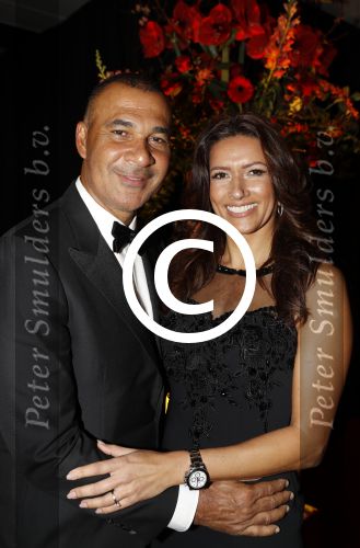 Amsterdam 21 december 2016
Sportman en sportvrouw van het jaar verkiezing tijdens het sportgala in de RAI. Ruud Gullit met vriendin Karin de Rooij