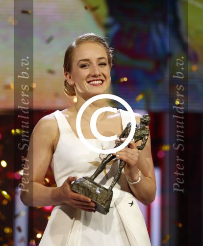 Amsterdam 21 december 2016
Sportman en sportvrouw van het jaar verkiezing tijdens het sportgala in de RAI. Lieke Sanne Vincent en moeder Gemma Wevers zijn aanwezig als Sanne sportvrouw van het jaar wordt