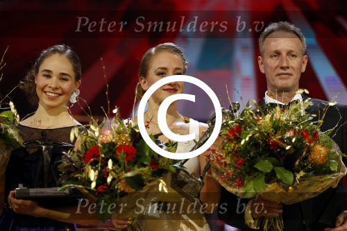 Amsterdam 21 december 2016
Sportman en sportvrouw van het jaar verkiezing tijdens het sportgala in de RAI. Lieke Sanne Vincent en moeder Gemma Wevers zijn aanwezig als Sanne sportvrouw van het jaar wordt