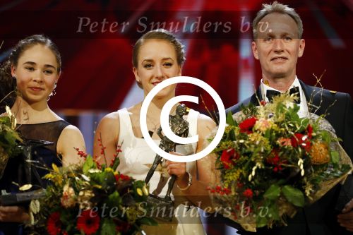 Amsterdam 21 december 2016
Sportman en sportvrouw van het jaar verkiezing tijdens het sportgala in de RAI. Lieke Sanne Vincent en moeder Gemma Wevers zijn aanwezig als Sanne sportvrouw van het jaar wordt