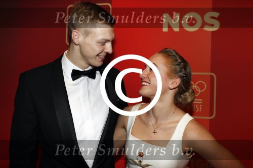 Amsterdam 21 december 2016
Sportman en sportvrouw van het jaar verkiezing tijdens het sportgala in de RAI. Lieke Sanne Vincent en moeder Gemma Wevers zijn aanwezig als Sanne sportvrouw van het jaar wordt Sanne met vriend Dennis