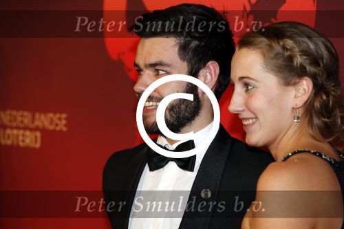Amsterdam 21 december 2016
Sportman en sportvrouw van het jaar verkiezing tijdens het sportgala in de RAI.
Sjinkie Knegt en Fenna v d Wal
