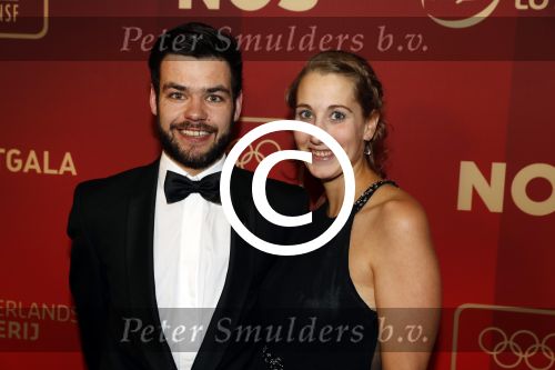 Amsterdam 21 december 2016
Sportman en sportvrouw van het jaar verkiezing tijdens het sportgala in de RAI.
Sjinkie Knegt en Fenna v d Wal