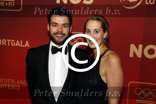 Amsterdam 21 december 2016
Sportman en sportvrouw van het jaar verkiezing tijdens het sportgala in de RAI.
Sjinkie Knegt en Fenna v d Wal