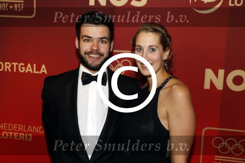 Amsterdam 21 december 2016
Sportman en sportvrouw van het jaar verkiezing tijdens het sportgala in de RAI.
Sjinkie Knegt en Fenna v d Wal