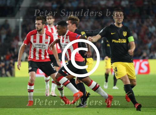 Eindhoven, 13 September 2016
PSV-Atletico Madrid, eindstand 0-1 
Eerste wedstrijd voorronde CL Seizoen 2016-2017
Steven Bergwijn