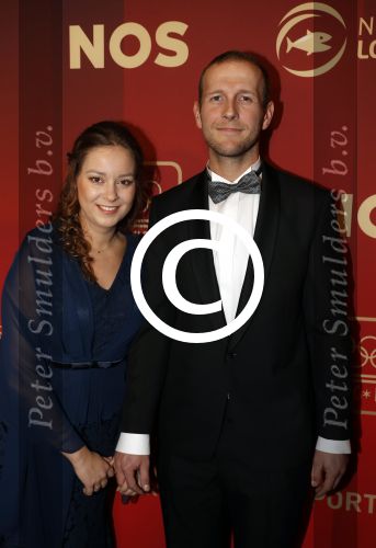 Amsterdam 21 december 2016
Sportman en sportvrouw van het jaar verkiezing tijdens het sportgala in de RAI.
Teun Mulder met partner