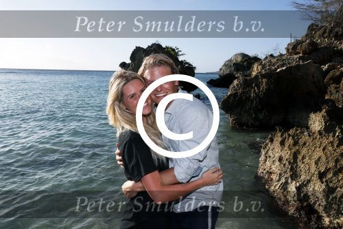 Curacao San Juan 5 januari 2017
Thomas Berge met zijn nieuwe vriendin Cassidy Roeks op vakantie op curacao.