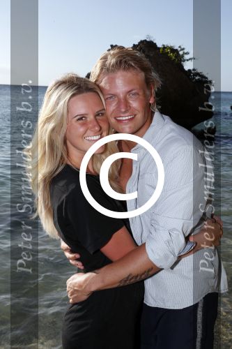 Curacao San Juan 5 januari 2017
Thomas Berge met zijn nieuwe vriendin Cassidy Roeks op vakantie op curacao.