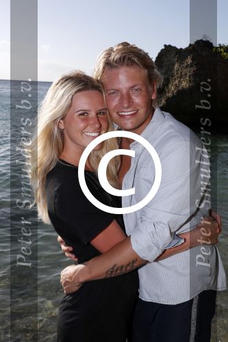 Curacao San Juan 5 januari 2017
Thomas Berge met zijn nieuwe vriendin Cassidy Roeks op vakantie op curacao.