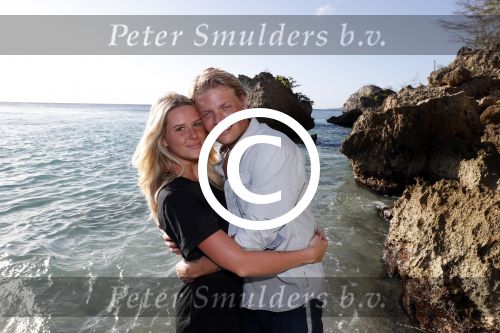 Curacao San Juan 5 januari 2017
Thomas Berge met zijn nieuwe vriendin Cassidy Roeks op vakantie op curacao.