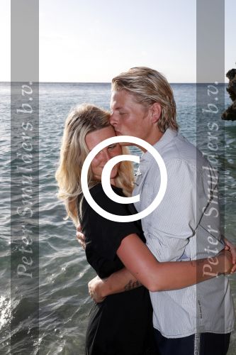 Curacao San Juan 5 januari 2017
Thomas Berge met zijn nieuwe vriendin Cassidy Roeks op vakantie op curacao.