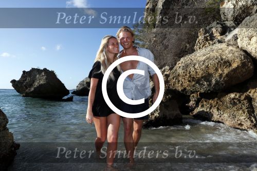 Curacao San Juan 5 januari 2017
Thomas Berge met zijn nieuwe vriendin Cassidy Roeks op vakantie op curacao.