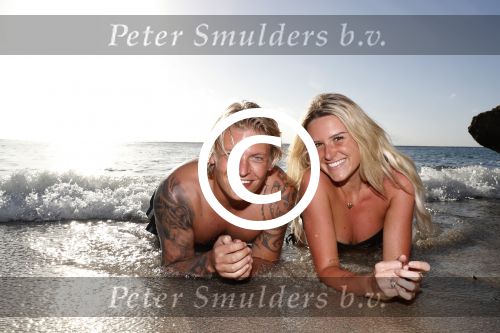 Curacao San Juan 5 januari 2017
Thomas Berge met zijn nieuwe vriendin Cassidy Roeks op vakantie op curacao.