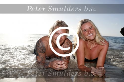 Curacao San Juan 5 januari 2017
Thomas Berge met zijn nieuwe vriendin Cassidy Roeks op vakantie op curacao.