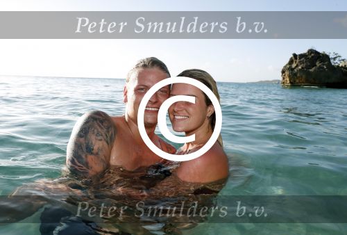 Curacao San Juan 5 januari 2017
Thomas Berge met zijn nieuwe vriendin Cassidy Roeks op vakantie op curacao.
