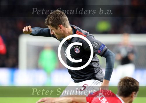 Eindhoven, 1 November 2016
4e wedstrijd voorronde Champions Leaugue seizoen 2016/2017
PSV-Bayern Munchen, eindstand 1-2
Thomas Muller