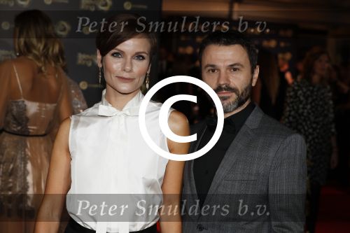 Amsterdam 12 oktober 2017 
Uitreiking televizierring in het afas live theater. Angela Schijf met man