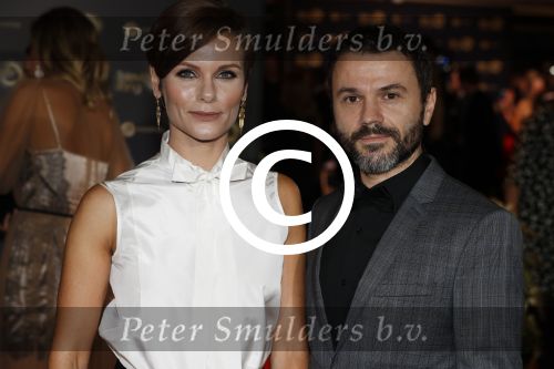 Amsterdam 12 oktober 2017 
Uitreiking televizierring in het afas live theater. Angela Schijf met man