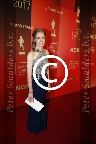 Amsterdam 19 december 2017 
Sportgala in de Rai. Sportman en sportvrouw van het jaar verkiezing. 
Anna v d Bregge met en zonder partner