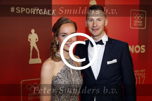 Amsterdam 19 december 2017 
Sportgala in de Rai. Sportman en sportvrouw van het jaar verkiezing. 
Anna v d Bregge met en zonder partner