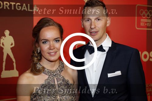 Amsterdam 19 december 2017 
Sportgala in de Rai. Sportman en sportvrouw van het jaar verkiezing. 
Anna v d Bregge met en zonder partner