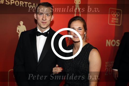Amsterdam 19 december 2017 
Sportgala in de Rai. Sportman en sportvrouw van het jaar verkiezing. Desiree v Lunteren met partner