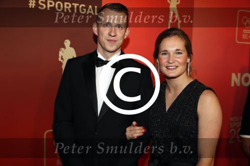 Amsterdam 19 december 2017 
Sportgala in de Rai. Sportman en sportvrouw van het jaar verkiezing. Desiree v Lunteren met partner
