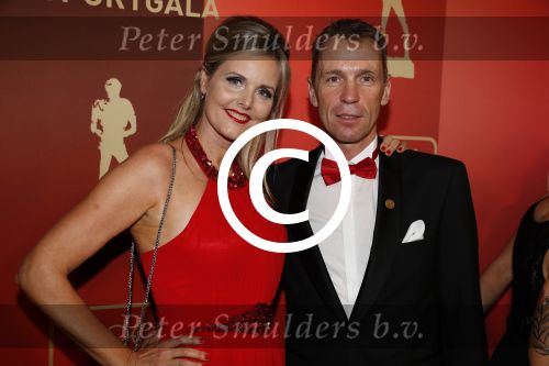 Amsterdam 19 december 2017 
Sportgala in de Rai. Sportman en sportvrouw van het jaar verkiezing. Eric Dekker met vriendin