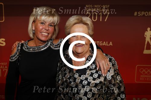 Amsterdam 19 december 2017 
Sportgala in de Rai. Sportman en sportvrouw van het jaar verkiezing. Erica Terpstra met manager Margriet Zeegers