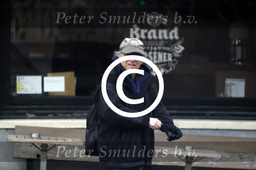 Amsterdam 19 december 2017 
Frans Weisz op straat in het centrum van Amsterdam