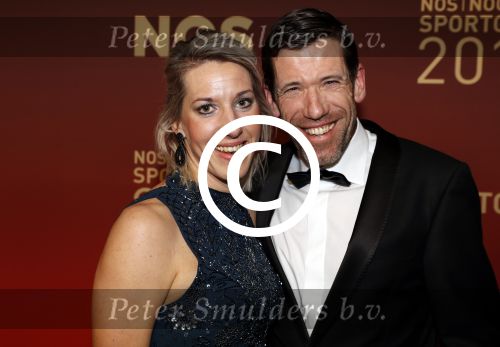 Amsterdam 19 december 2017 
Sportgala in de Rai. Sportman en sportvrouw van het jaar verkiezing. Gianni Romme met vriendin