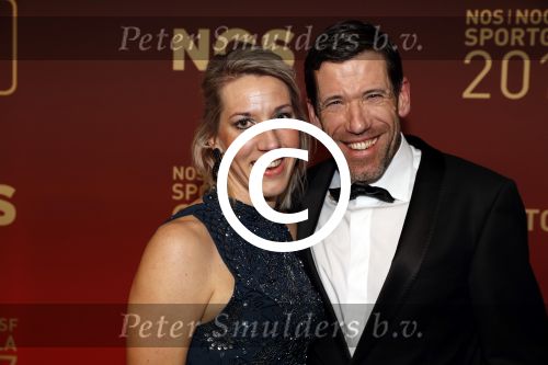 Amsterdam 19 december 2017 
Sportgala in de Rai. Sportman en sportvrouw van het jaar verkiezing. Gianni Romme met vriendin