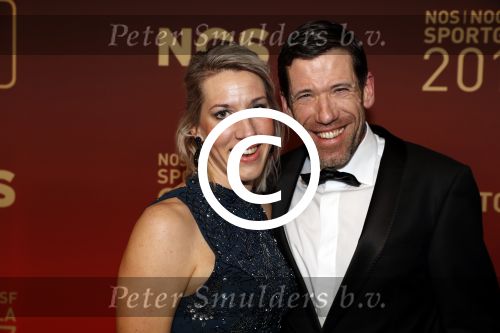 Amsterdam 19 december 2017 
Sportgala in de Rai. Sportman en sportvrouw van het jaar verkiezing. Gianni Romme met vriendin