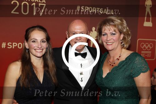 Amsterdam 19 december 2017 
Sportgala in de Rai. Sportman en sportvrouw van het jaar verkiezing. hans v Zetten