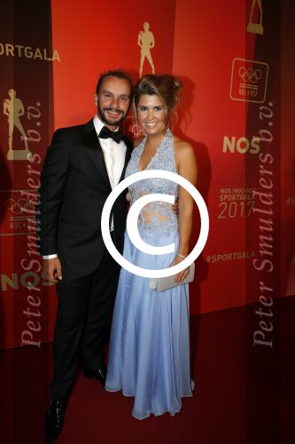 Amsterdam 19 december 2017 
Sportgala in de Rai. Sportman en sportvrouw van het jaar verkiezing. Joost Luiten met vriendin
