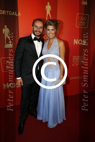 Amsterdam 19 december 2017 
Sportgala in de Rai. Sportman en sportvrouw van het jaar verkiezing. Joost Luiten met vriendin
