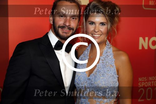 Amsterdam 19 december 2017 
Sportgala in de Rai. Sportman en sportvrouw van het jaar verkiezing. Joost Luiten met vriendin