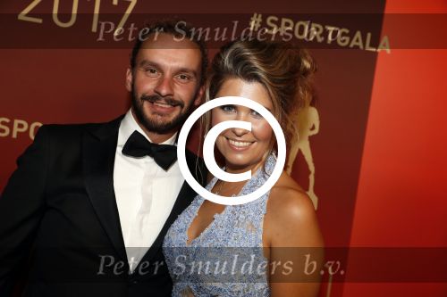 Amsterdam 19 december 2017 
Sportgala in de Rai. Sportman en sportvrouw van het jaar verkiezing. Joost Luiten met vriendin