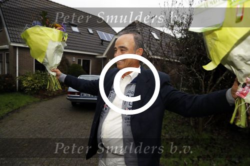 Alkmaar 7 december 2017
Julio Poch komt aan bij zijn huis nadat hij terug gekomen is uit Argentinie