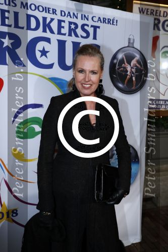Amsterdam 21 december 2017
Premiere kerstcircus in Carre. Monique Collignon met partner